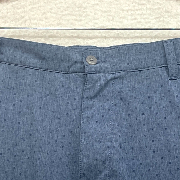 FootJoy Shorts Mens 38 Blue Dotted Golf Preppy Chino Performance FJ Flat Front - Picture 4 of 12